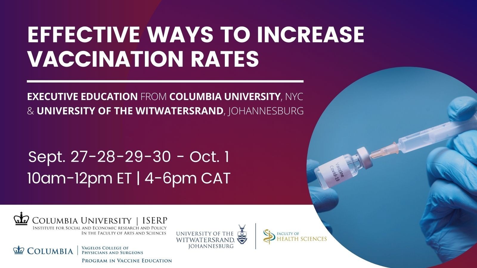 Executive Education: Effective Ways to Increase Vaccination Rates