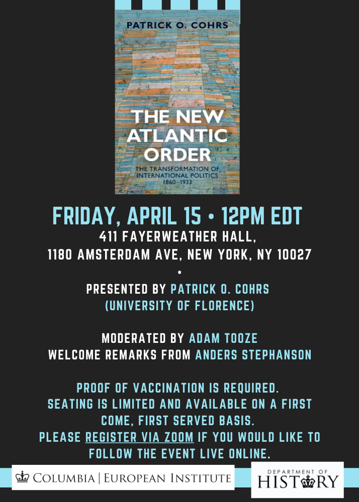 Book Launch: The New Atlantic Order
