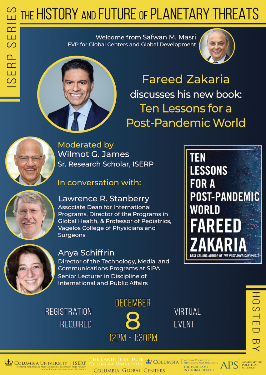 The History and Future of Planetary Threats: Fareed Zakaria's Ten Lessons for a Post-Pandemic World